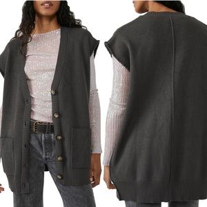 Free People Oversized Sweater Vest